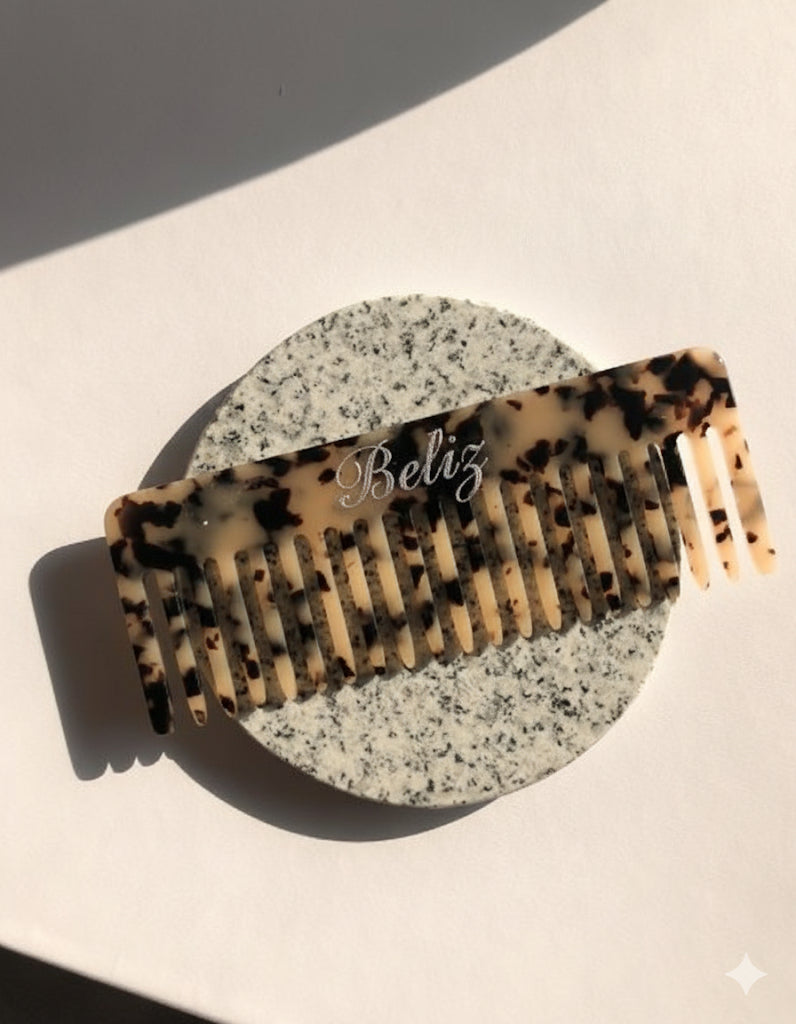 Ivory Leopard Comb