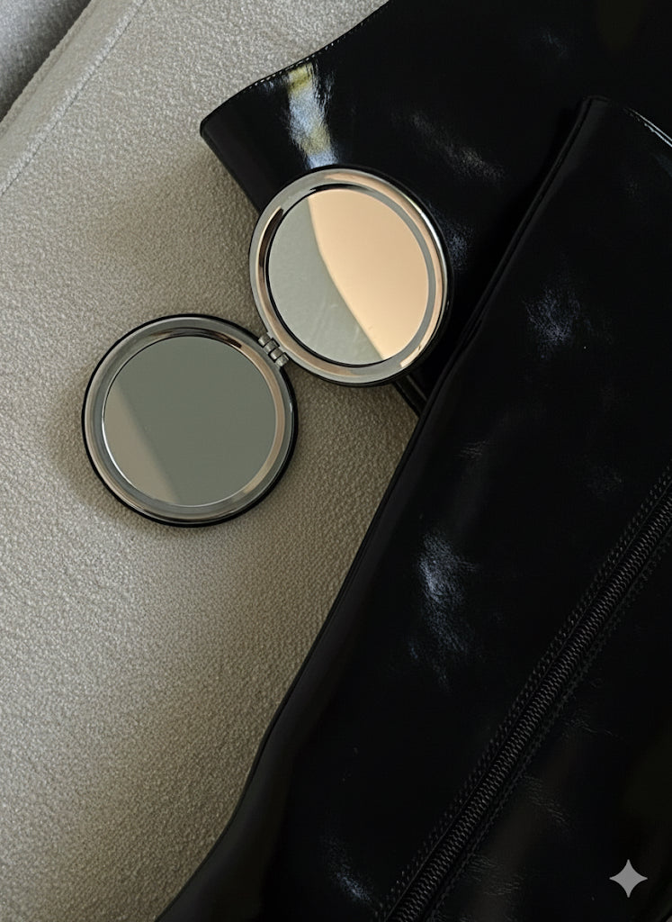 Silver Compact Mirror