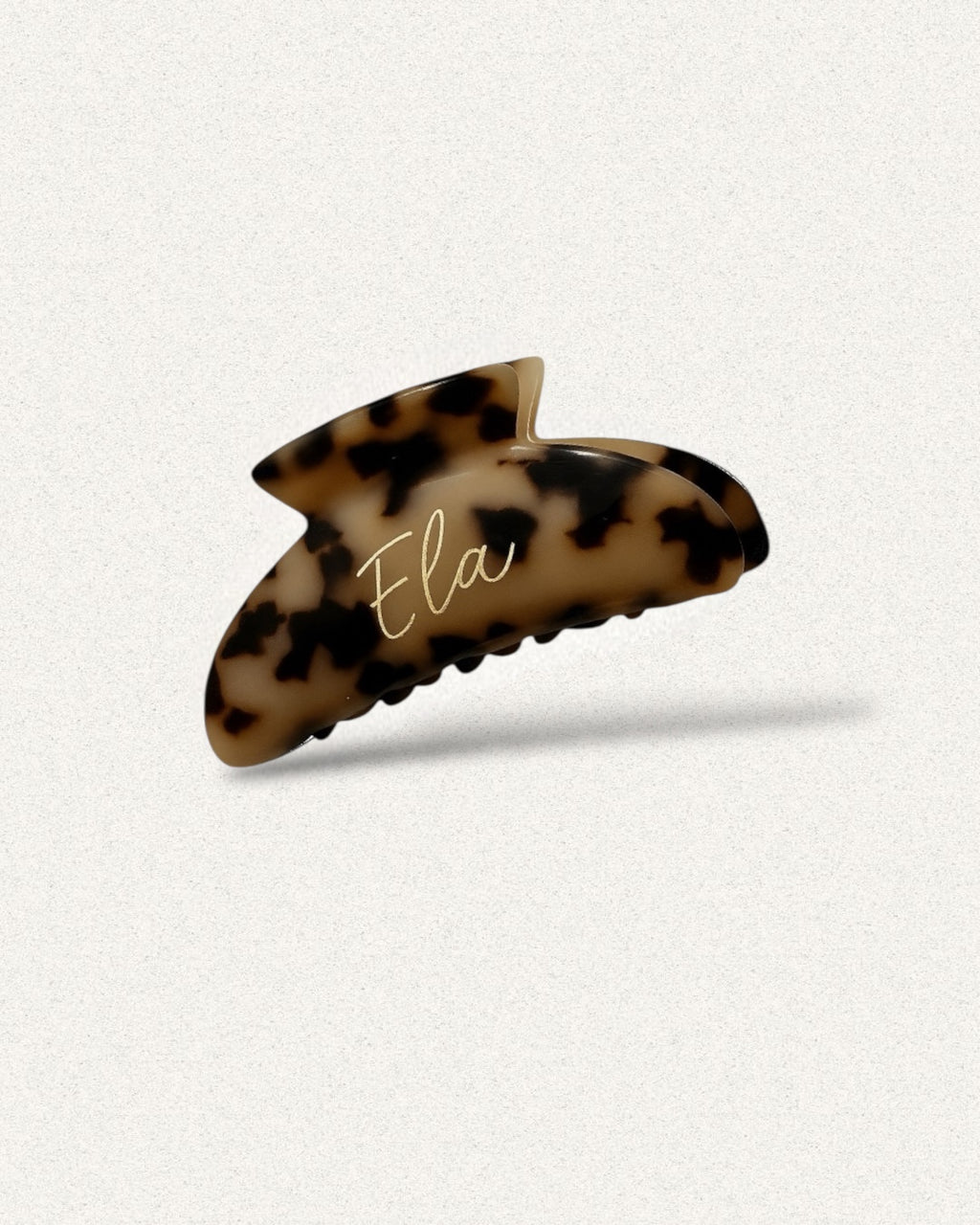 Ivory Leopard Clip