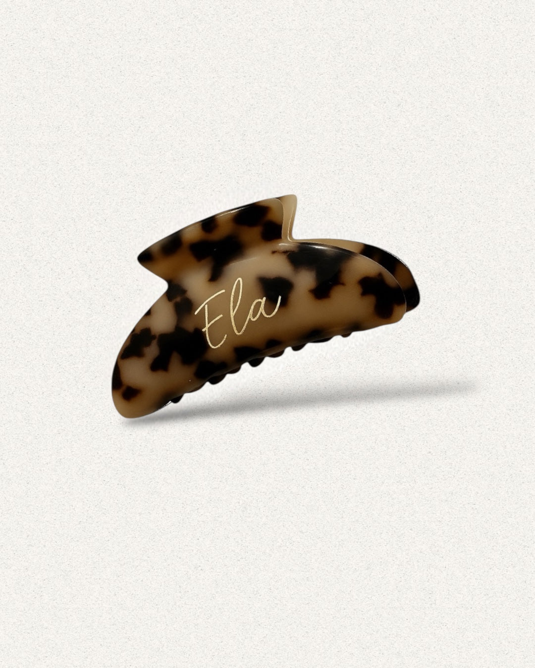 Ivory Leopard Clip