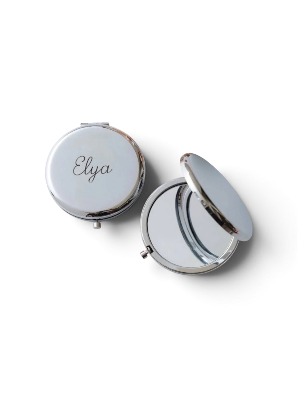 Silver Compact Mirror