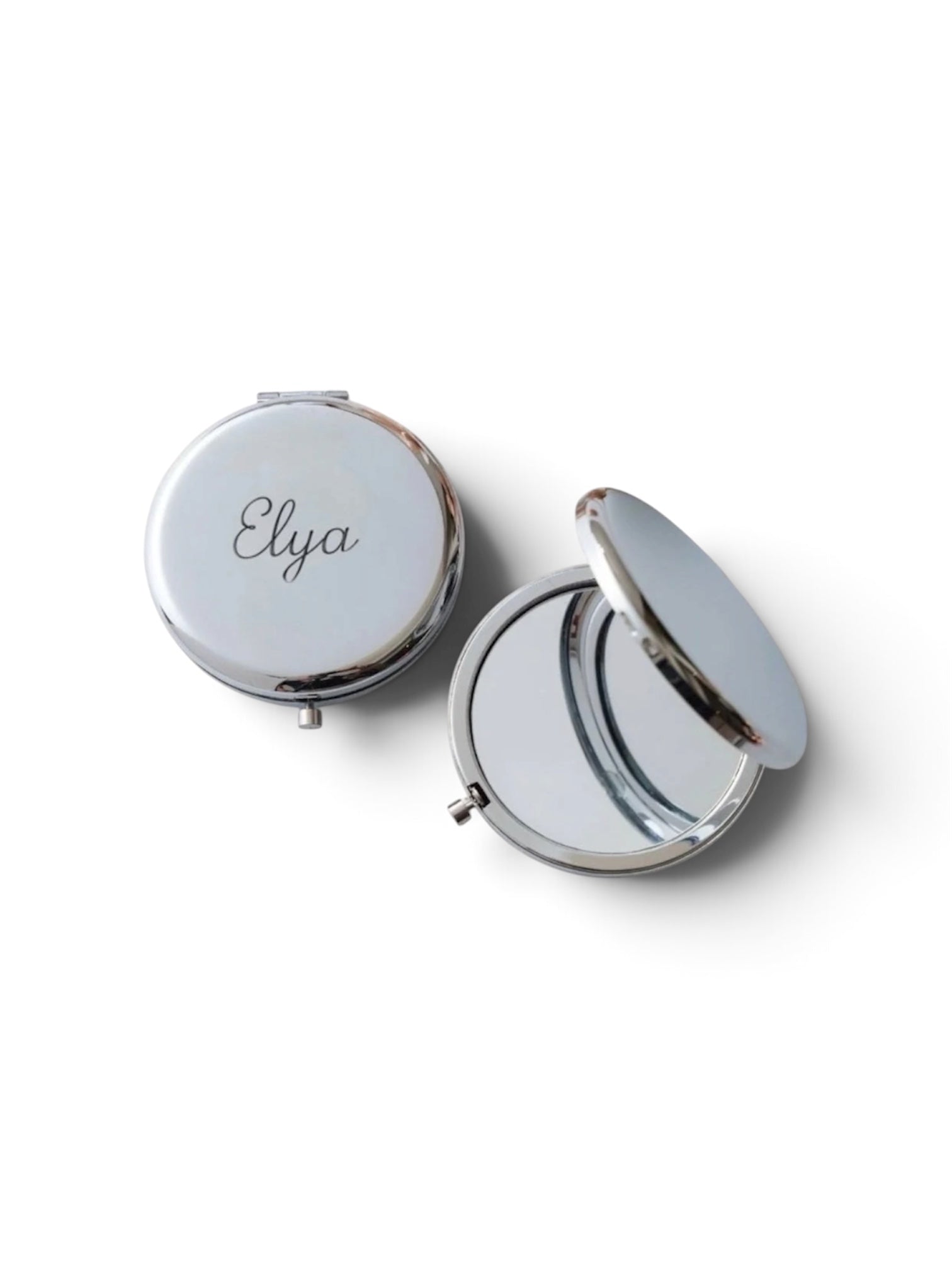 Silver Compact Mirror